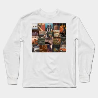 vintage aesthetic collage Long Sleeve T-Shirt